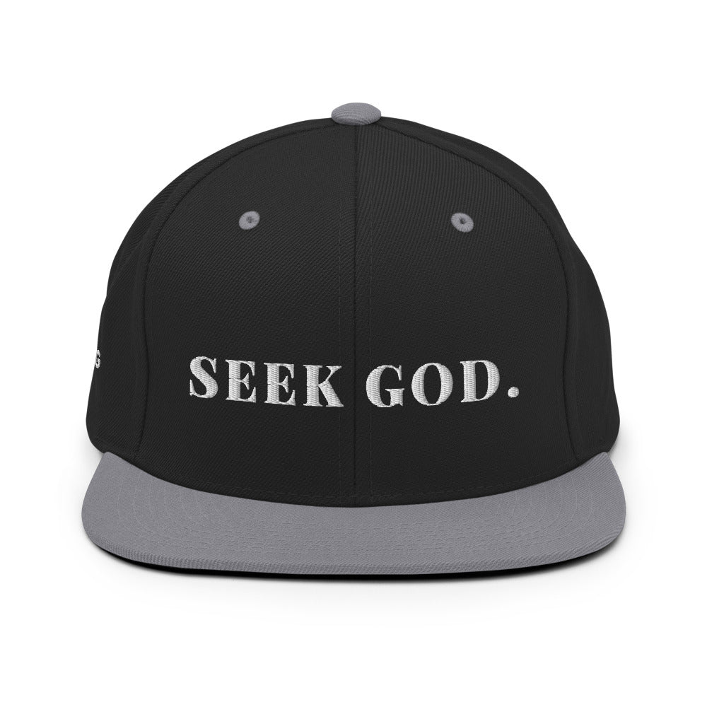Seek God Snapback Hat The Blessing Company The Blessing Company Hats.