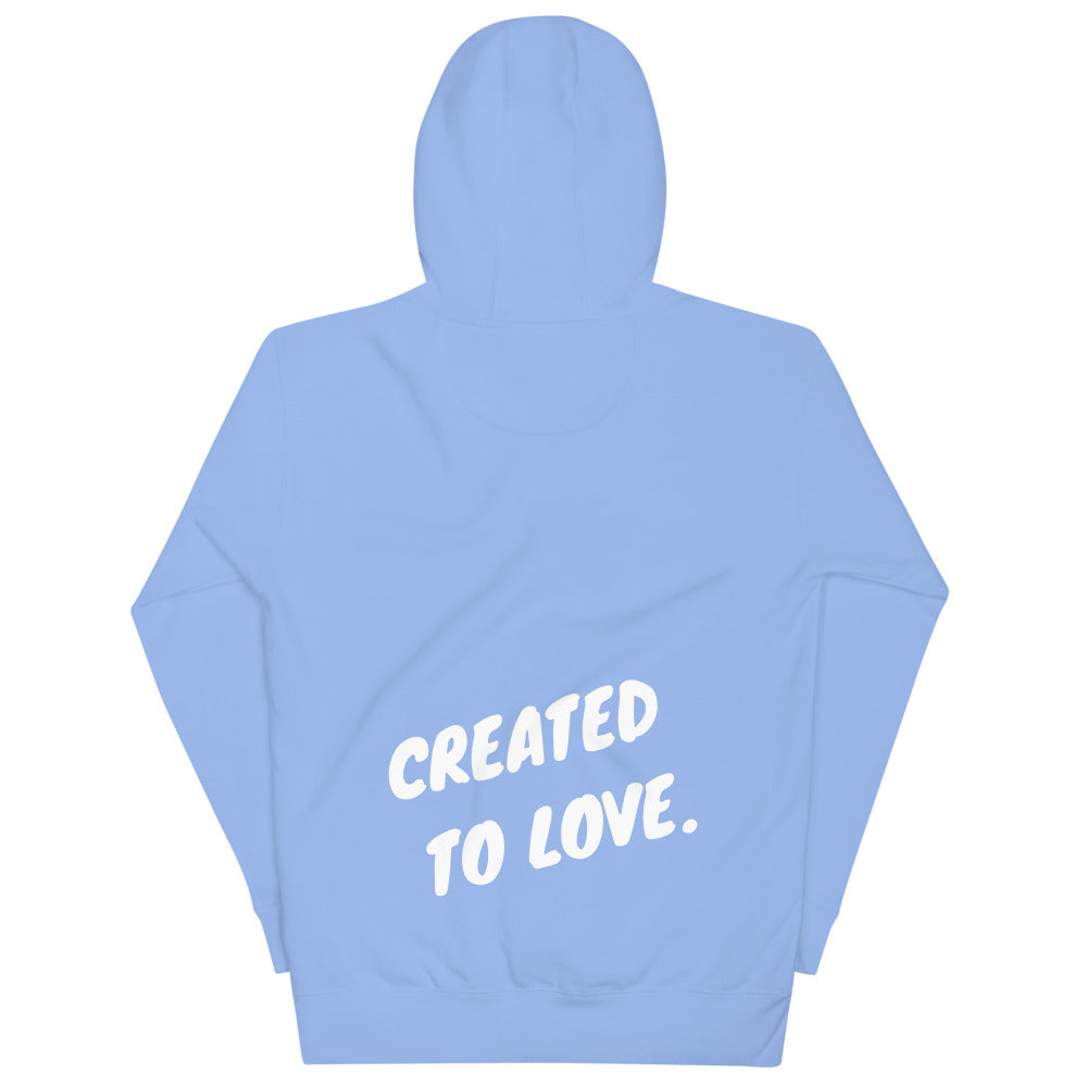 CREATED TO LOVE. Premium Unisex Hoodie