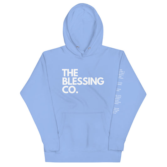 The Blessing Co. Premium Unisex Hoodie With Left Sleeve Statement The Blessing Company The Blessing Company Hoodies.