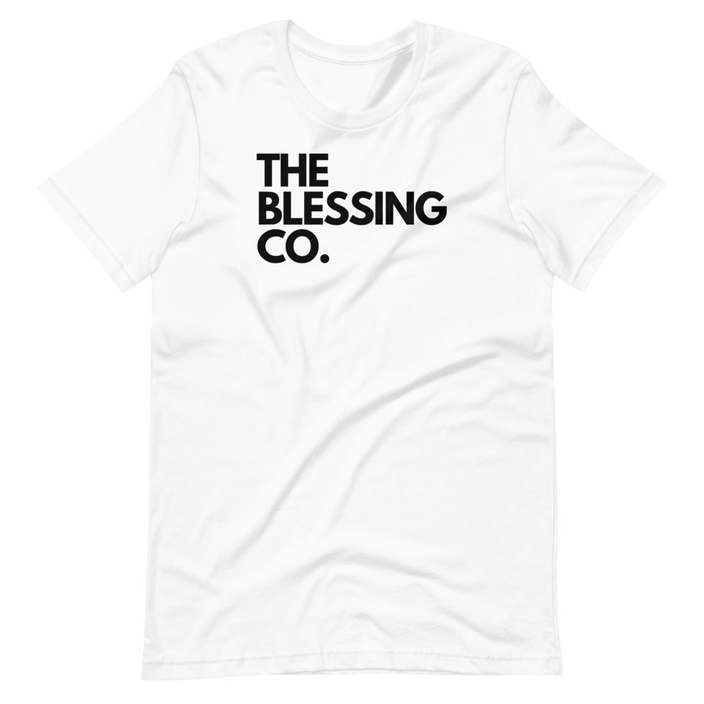 The Blessing Co. White Unisex T-Shirt The Blessing Company The Blessing Company Shirts.