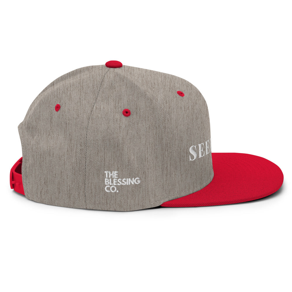 Seek God Snapback Hat The Blessing Company The Blessing Company Hats.