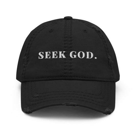 Seek God. Distressed Hat The Blessing Company The Blessing Company Hats.