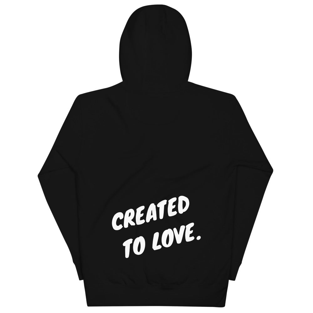 CREATED TO LOVE. Premium Unisex Hoodie