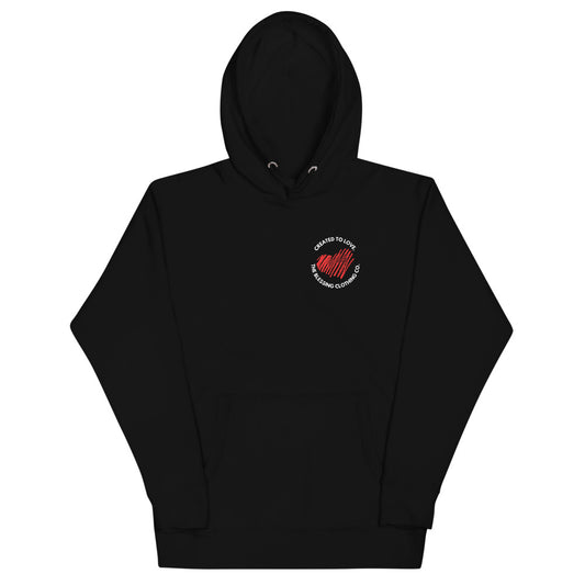 CREATED TO LOVE. Premium Unisex Hoodie
