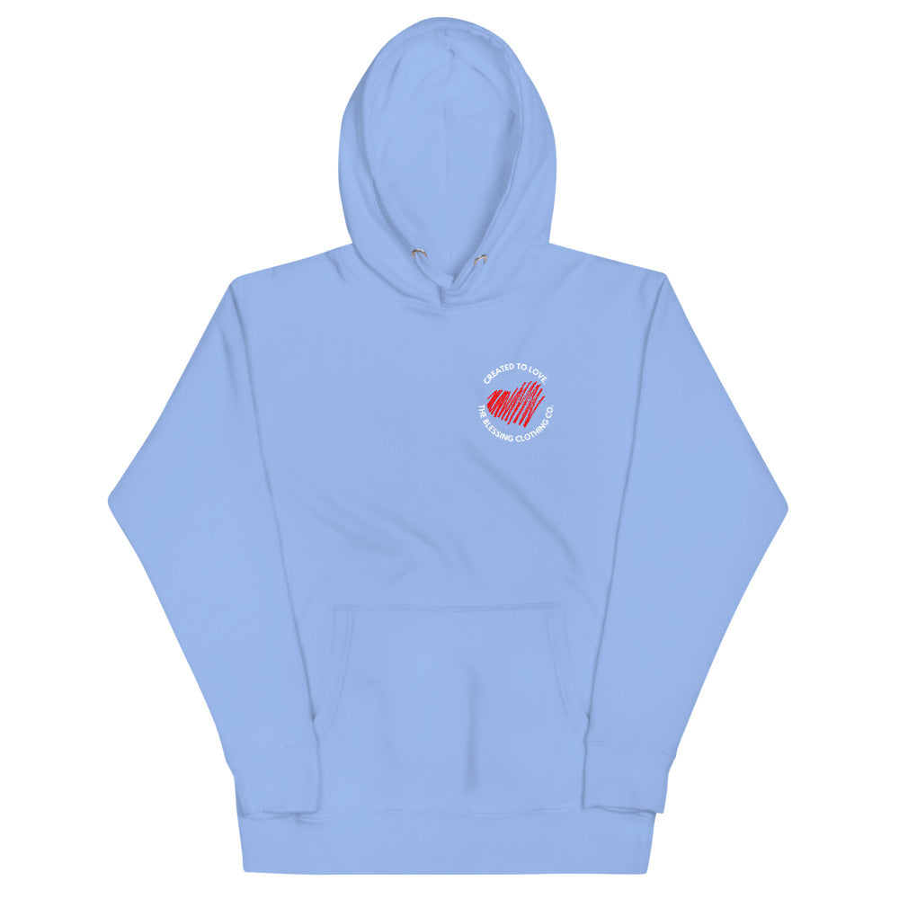 CREATED TO LOVE. Premium Unisex Hoodie