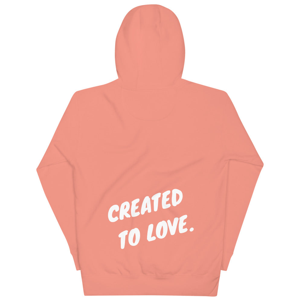 CREATED TO LOVE. Premium Unisex Hoodie