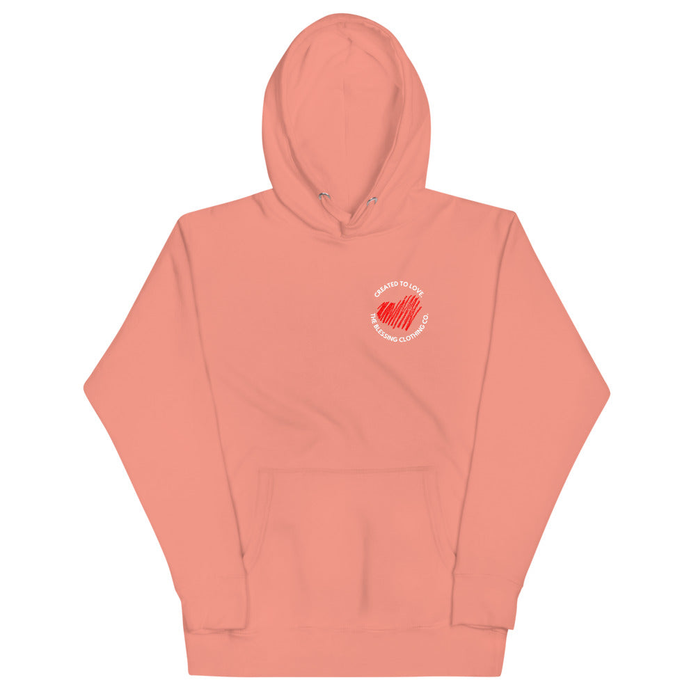 CREATED TO LOVE. Premium Unisex Hoodie