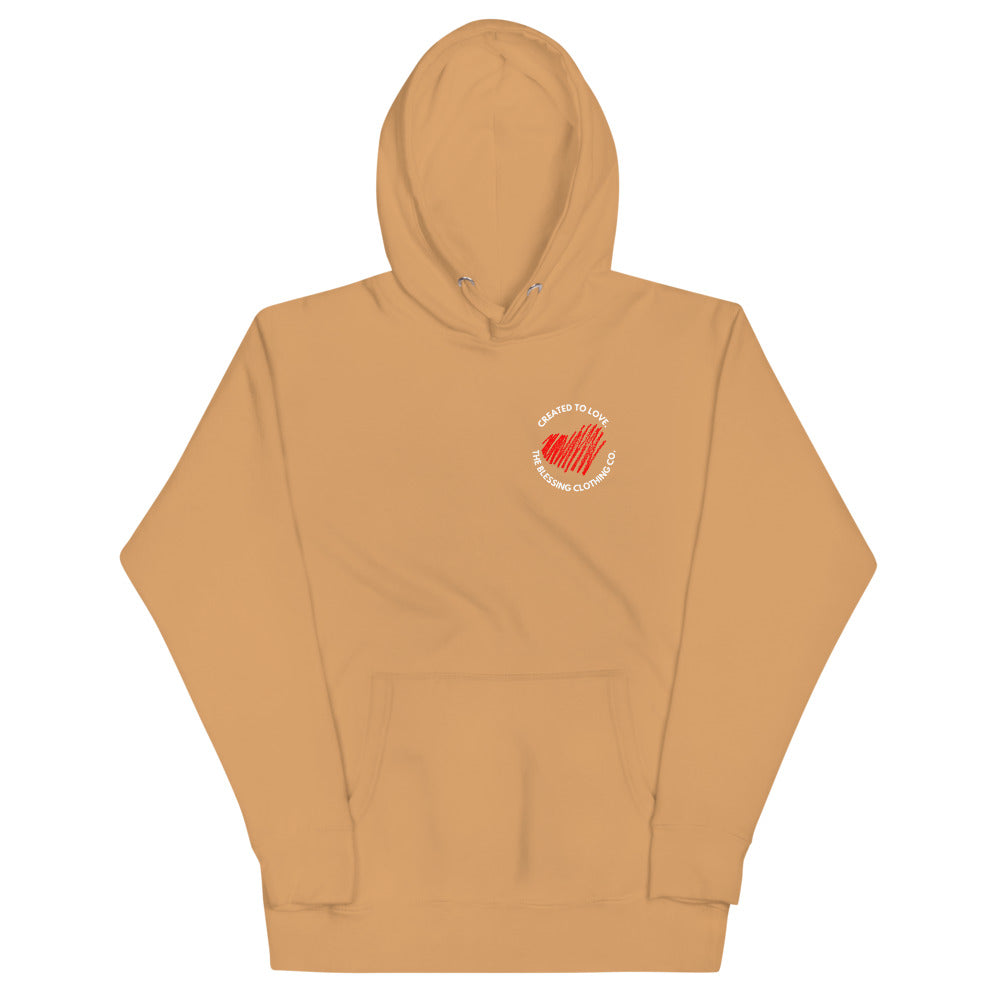 CREATED TO LOVE. Premium Unisex Hoodie