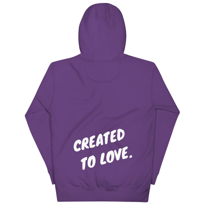 CREATED TO LOVE. Premium Unisex Hoodie
